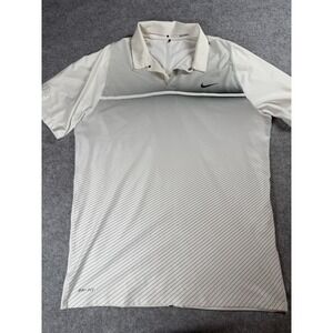 Nike Tiger Woods Velocity Max Snap Mens L Dri Fit Golf Polo Waialae Country Club